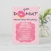 Du DONUT wollen dieses Party Mädchen Einladung ver (Stehend Vorderseite)