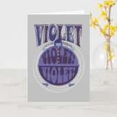 Du drehst Violet um, Violet! Karte (Gelbe Blume)