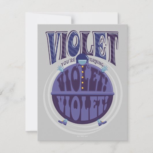 Du drehst Violet um, Violet! Mitteilungskarte (Vorderseite)