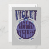 Du drehst Violet um, Violet! Postkarte (Vorne/Hinten)