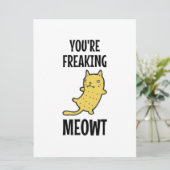 Du erfrischst Meowt Karte (Stehend Vorderseite)