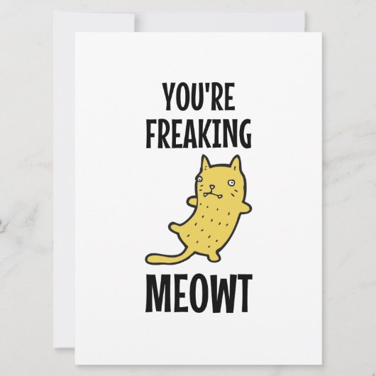Du erfrischst Meowt Karte (Vorderseite)
