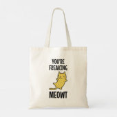Du erfrischst Meowt Tragetasche (Rückseite)