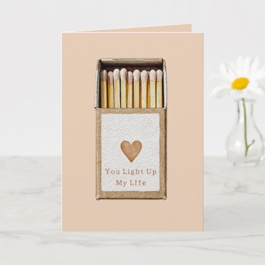 Du erhellst mein Leben Herz Liebe Karte (Kleine Pflanze)