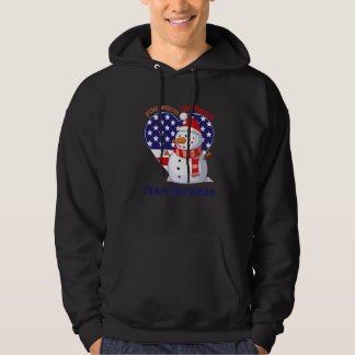 Du erwärmst mein Herz Team Schneemann Herzförmig U Hoodie