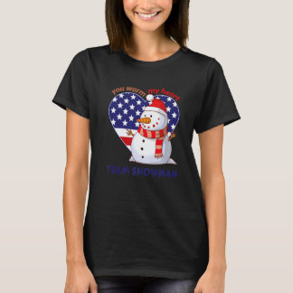 Du erwärmst mein Herz Team Schneemann Herzförmig U T-Shirt