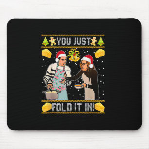 Du faltest es einfach in Weihnachten Xmas Pyjama W Mousepad