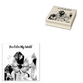 Du färbst meine Welt Gummistempel (Stempel)