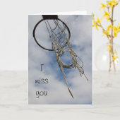 Du fehlst mir Basketballkarte Karte (Gelbe Blume)