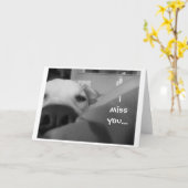 Du fehlst mir… karte (Gelbe Blume)