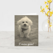 Du fehlst mir! karte (Gelbe Blume)