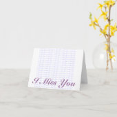 Du fehlst mir karte (Gelbe Blume)