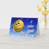 Du fehlst mir karte (Gelbe Blume)