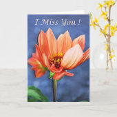 Du fehlst mir! karte (Gelbe Blume)