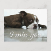 Du fehlst mir postkarte (Vorderseite)