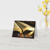 Du fehlst uns! karte (Gelbe Blume)