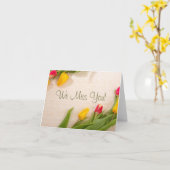 Du fehlst uns! karte (Gelbe Blume)