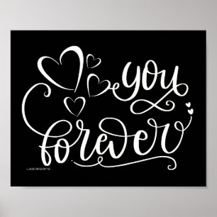 DU FEIERT Valentinstag-Geschenkidee Poster