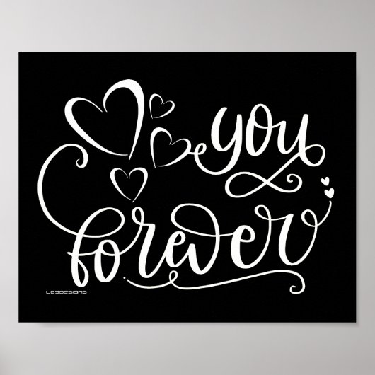 DU FEIERT Valentinstag-Geschenkidee Poster (Vorne)