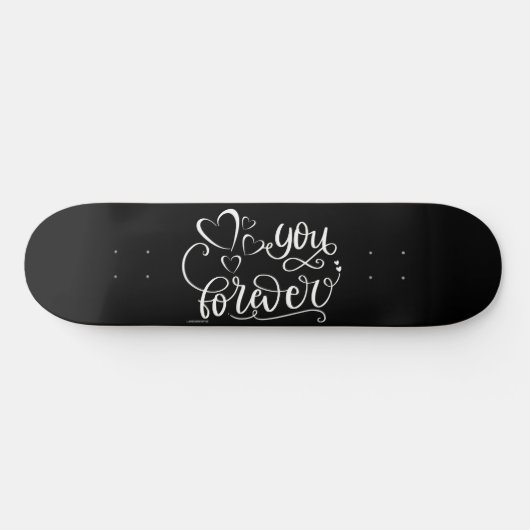 DU FEIERT Valentinstag-Geschenkidee Skateboard (Horizontal)