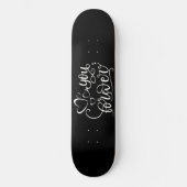 DU FEIERT Valentinstag-Geschenkidee Skateboard (Vorderseite)