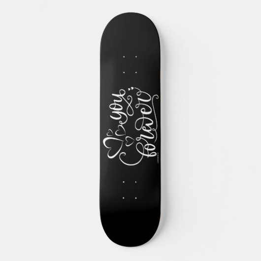 DU FEIERT Valentinstag-Geschenkidee Skateboard (Vorderseite)