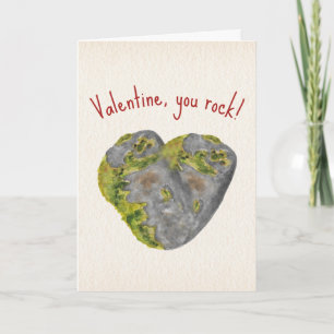Du Fels Herz Valentinstag  Karte