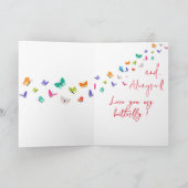 Du flatterst meine HerzValentintagskarte Feiertagskarte (Innenseite)