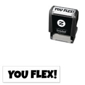DU FLEX BEDEUTET, über etwas nachzudenken Permastempel (Beispiel)