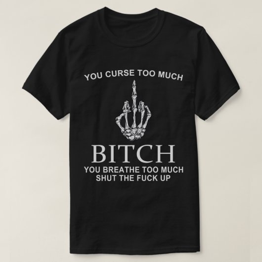 Du Fluch zu viel T-Shirt (Design vorne)