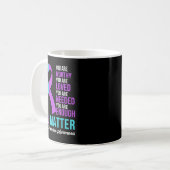 Du Freundlichkeit Sei Freundlich Suizidpräventions Kaffeetasse (Vorderseite Links)