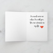 Du füllst mein Herz Feiertagskarte (Innenseite)