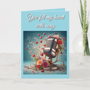 Du füllst mein Herz mit Song - Valentinstag Card Feiertagskarte