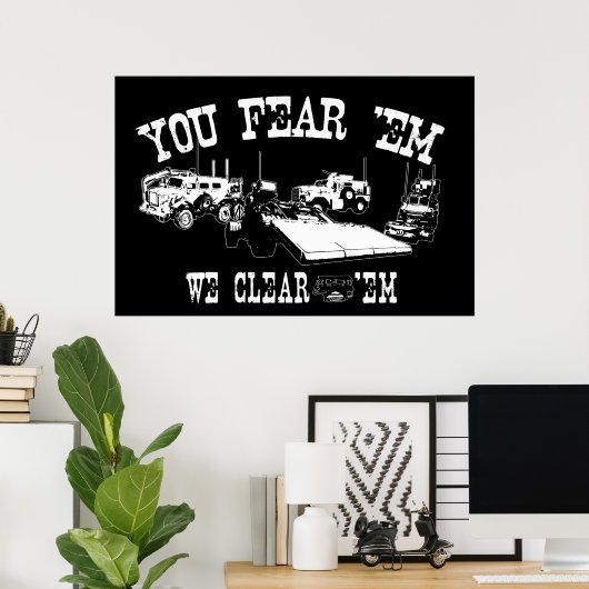 Du fürchtest dich... Wir löschen "Em Poster (Heimbüro)