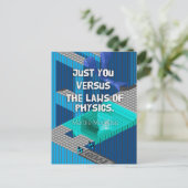 Du gegen die Physik – Marble Madness Postkarte (Stehend Vorderseite)