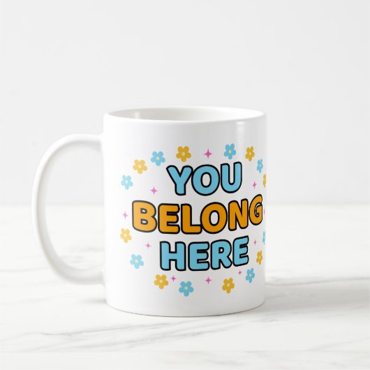 Du gehörst hierher - Kaffeetasse (Links)