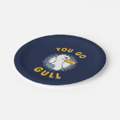 Du gehst Gull Pappteller (Schrägansicht)