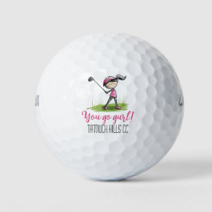 "Du gehst Gurl!" Ladys Golf League Golf Ball