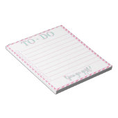 Du gehst Mädchen! Aufgabenliste Notizblock (angewinkelt)