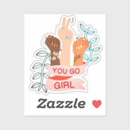 Du gehst Mädchen Aufkleber