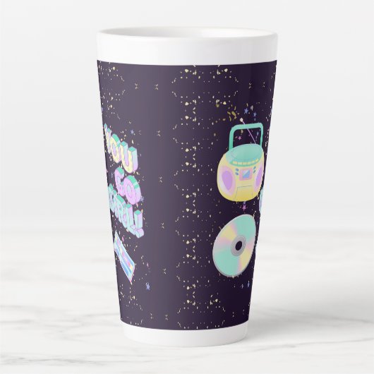 Du gehst Mädchen aus den 90ern Milchtasse (Vorderseite)