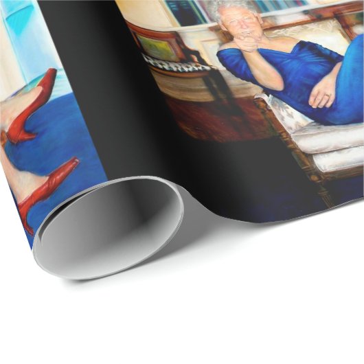 Du gehst Mädchen Geschenkpapier (Rolleneckpunkt)