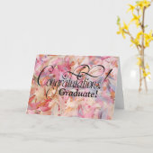 Du gehst zu Mädchen! Abschluss-Karte Karte (Gelbe Blume)