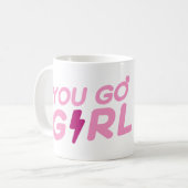 Du gehst zu Mädchen! Kaffeetasse (Vorderseite Links)