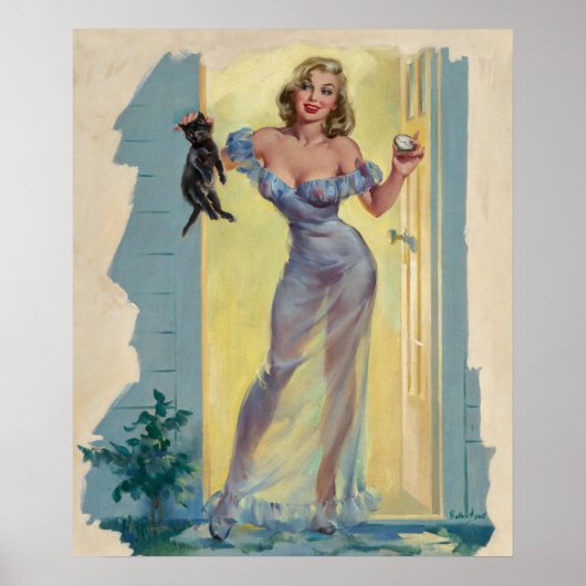 Du gehst zu mir und katzst Pinup Poster (Vorne)