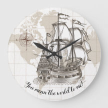 Du Gemein die Welt zu mir Vintag Nautik