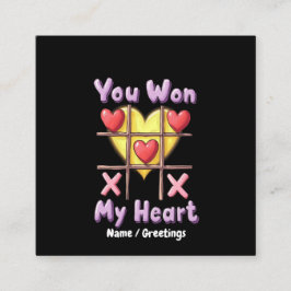Du gewinnst den romantischen und Niedlichen Valent Quadratische Visitenkarte
