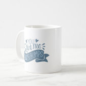 Du gibst mir Gänsehaut Kaffeetasse (Vorderseite Links)