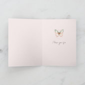 Du gibst mir Schmetterlinge Liebe Karte (Innenseite)