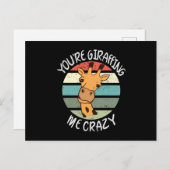 Du gibst mir verrückt postkarte (Vorne/Hinten)